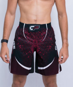 Alternative view of Blood & Tears | Cage Fighter - MMA Shorts (Long Cut) Black