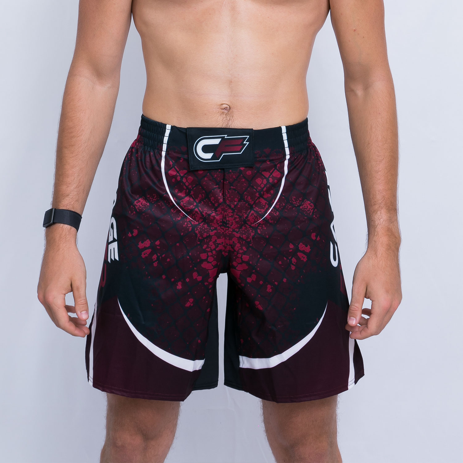 Blood & Tears | Cage Fighter - MMA Shorts (Long Cut) Black - Image 2