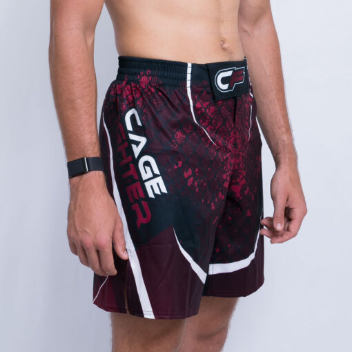Blood & Tears | Cage Fighter - MMA Shorts (Long Cut) Black - Image 3