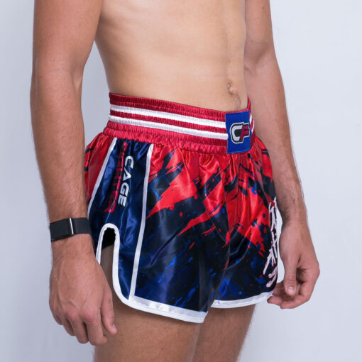Anger Management | Cage Fighter - Muay Thai Shorts Navy - Image 3