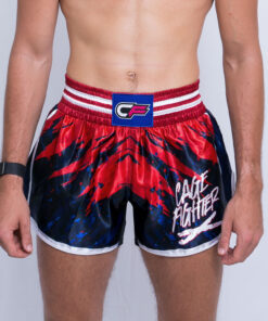 Alternative view of Anger Management | Cage Fighter - Muay Thai Shorts Navy