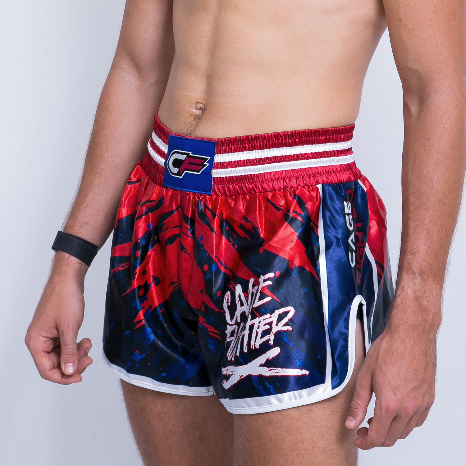 Anger Management | Cage Fighter - Muay Thai Shorts Navy