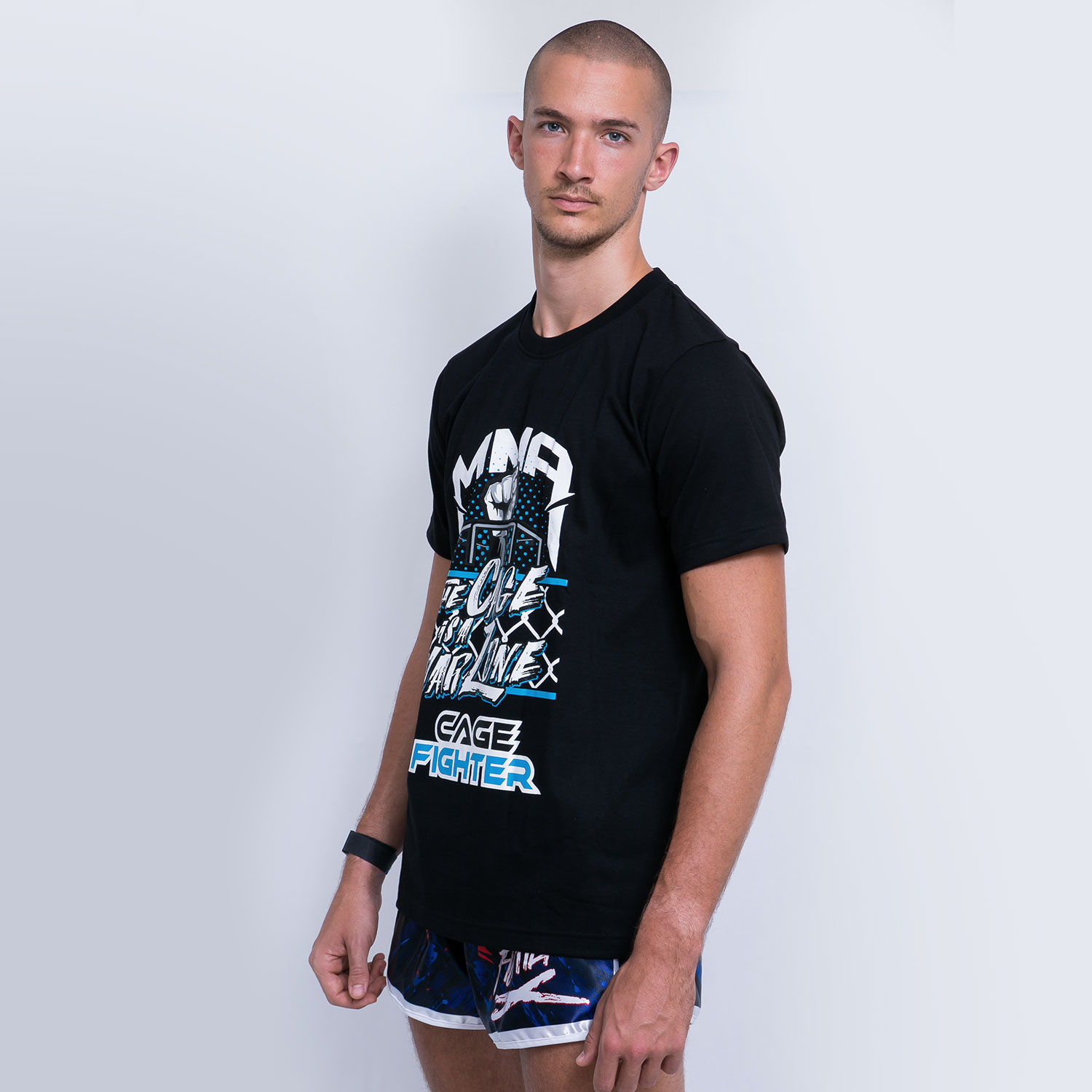 War Zone | Cage Fighter - T-Shirts Black - Image 2